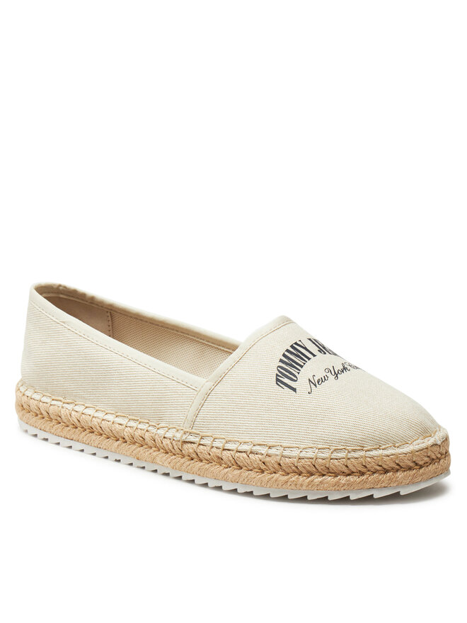 Tommy Jeans Еспадрили Tommy Jeans Tjw Varsity Espadrille EN0EN02470 Бежов