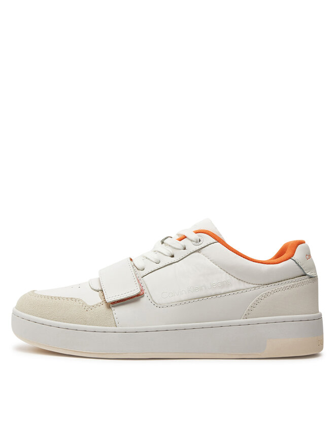 Calvin Klein Jeans Sneakersy Calvin Klein Jeans Basket Cupsple Velcro Softny YM0YM00609 Biały