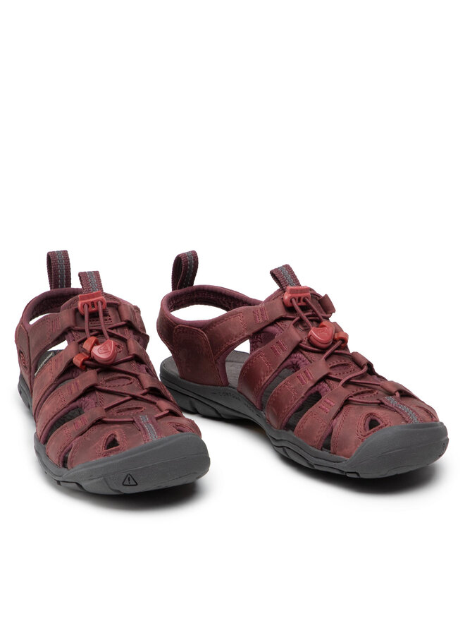 Keen Σανδάλια Keen Clearwater Cnx Lleather 1025088 Μπορντό