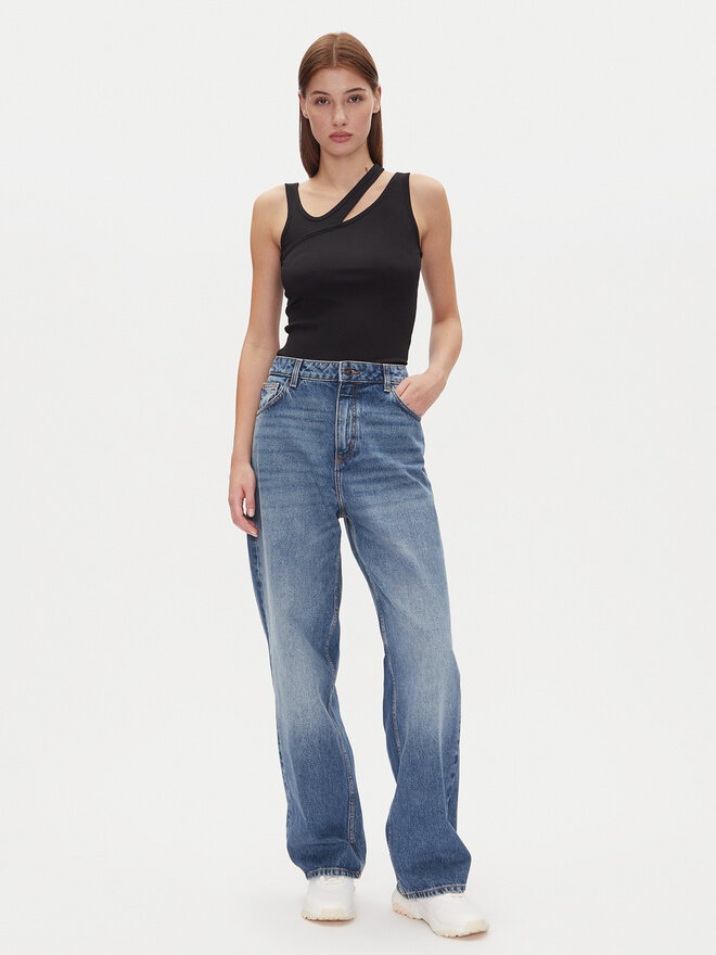 HUGO HUGO Топ Datrus 50537044 Чорний Slim Fit