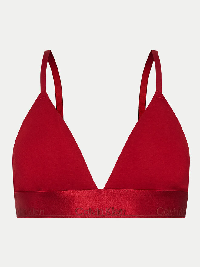 Calvin Klein Underwear Calvin Klein Underwear Бюстгальтер бралетт Lightly Lined Triangle 000QF7994E Бордовий
