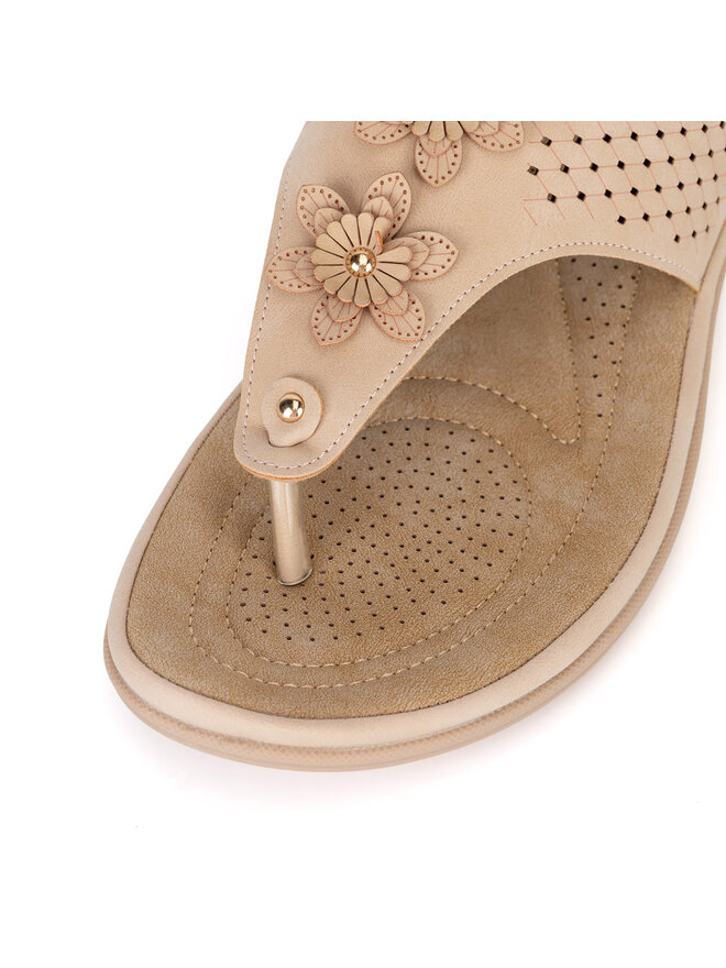 Clara Barson Pantoletten Clara Barson WYL0510-26 Beige