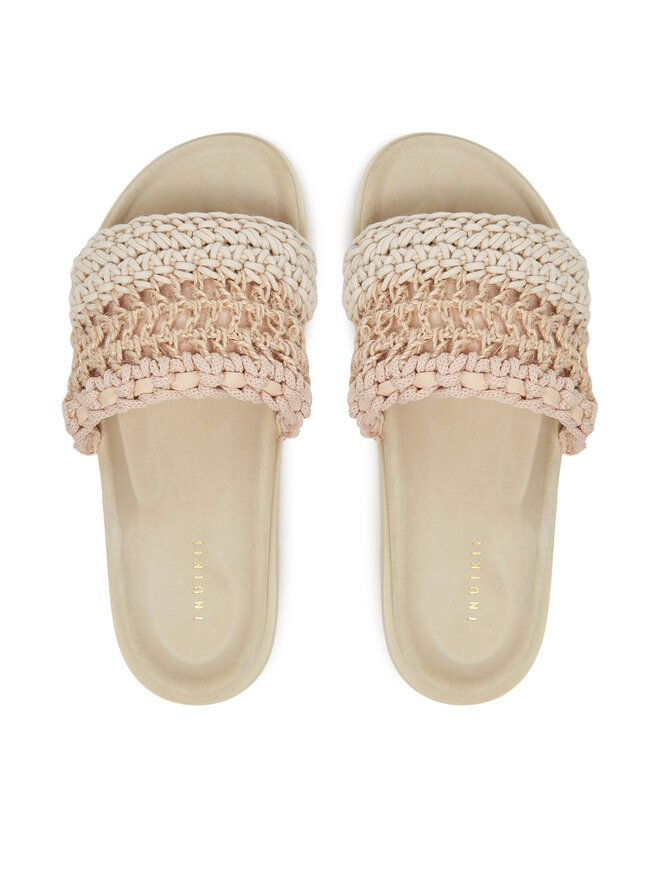 Inuikii Šľapky Inuikii Loose Knitted 70104-110 Béžová