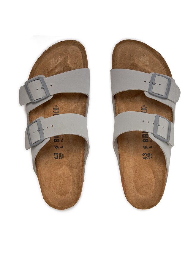 Pantoletten Birkenstock Arizona 1027696 Grau eschuhe