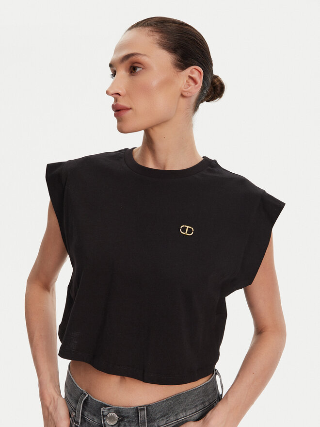 TWINSET TWINSET T-Shirt 251TT2043 Schwarz Regular Fit