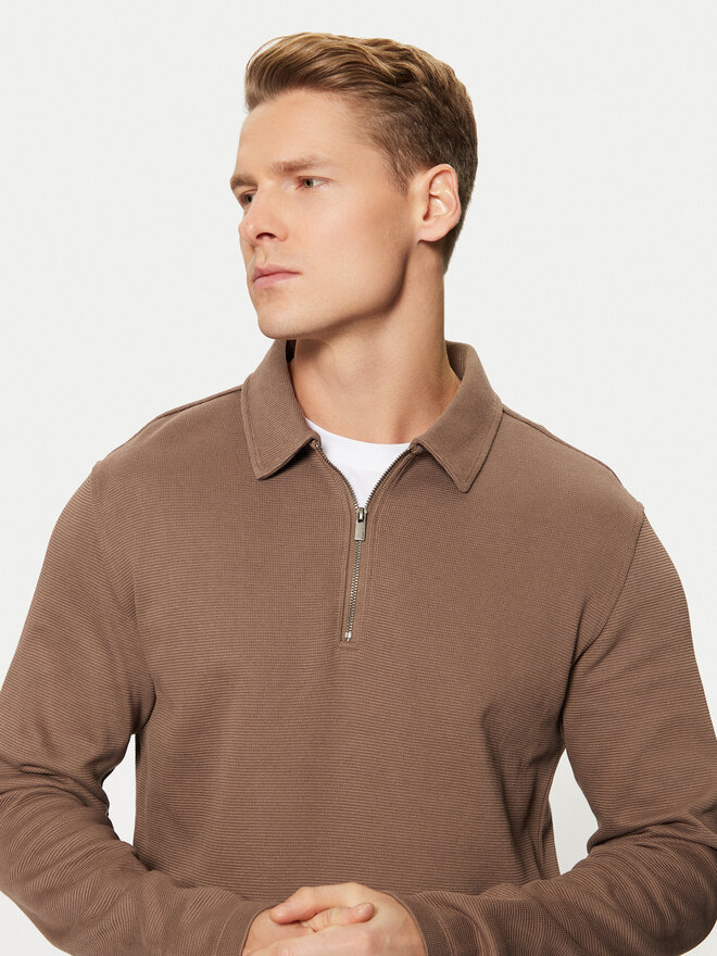 Selected Homme Selected Homme Polo majica 16095710 Rjava Regular Fit
