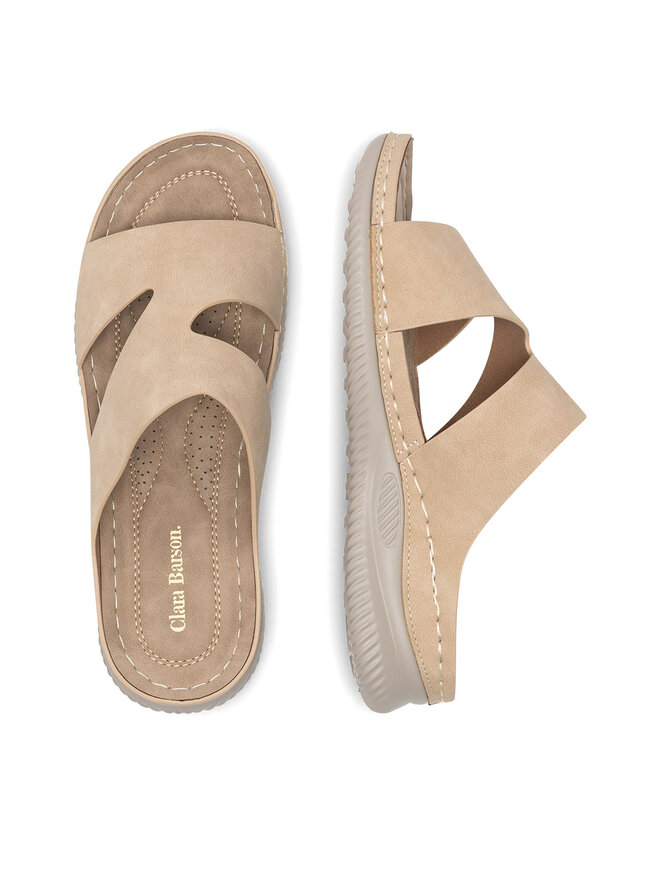 Clara Barson Pantoletten Clara Barson WYL0510-22 Beige