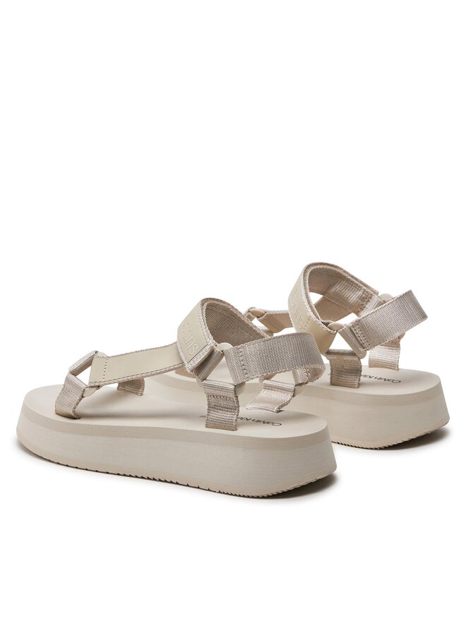 Calvin Klein Jeans Sandalen Calvin Klein Jeans Sandal Velcro Webbing Dc YW0YW01353 Beige