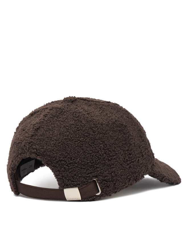 Calvin Klein Cap Calvin Klein All-Over Sherpa W/ Patch Cap LV04F5096G Dunkelbraun
