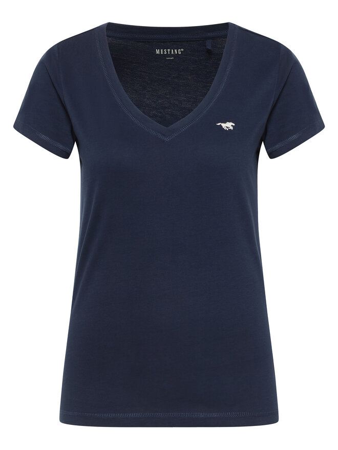 Mustang Mustang Marškinėliai Beverly 1016517 Tamsiai mėlyna Slim Fit