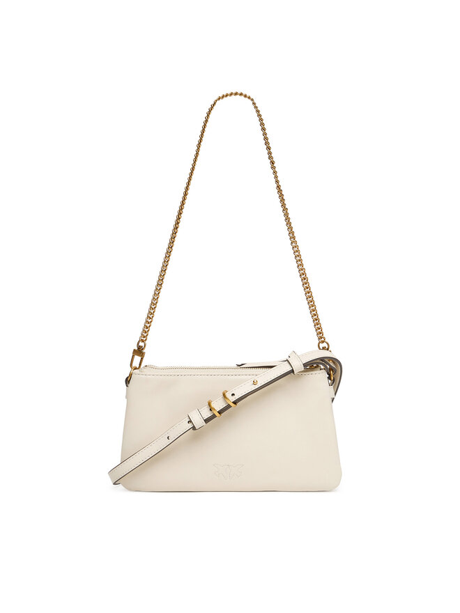 PINKO Handtasche PINKO Double Mini Al 25-26 PLTT 105359 A0QO Weiß