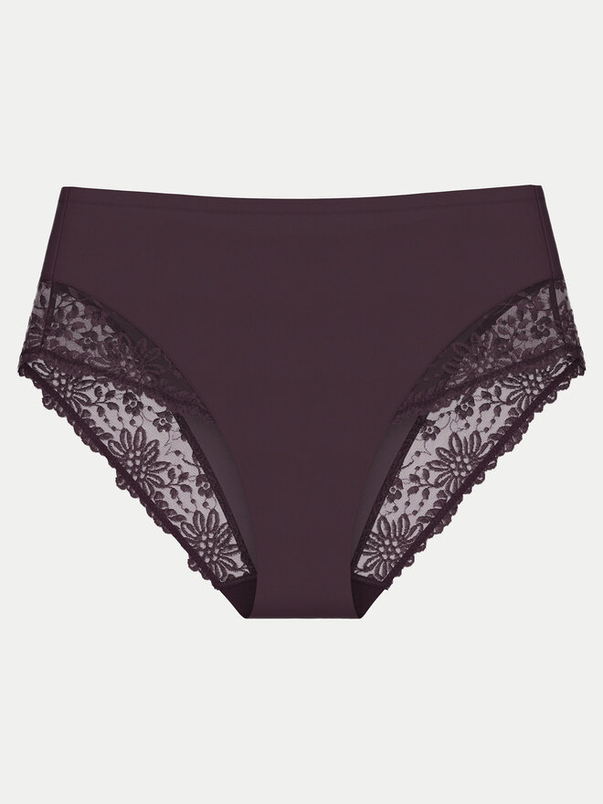 Triumph Triumph Klasične spodnje hlačke z visokim pasom Ladyform Soft Maxi 10210671 Vijolična