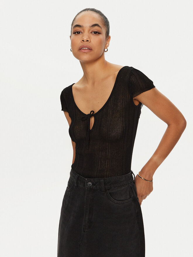 PINKO PINKO Marškinėliai 103588 A1V8 Juoda Slim Fit