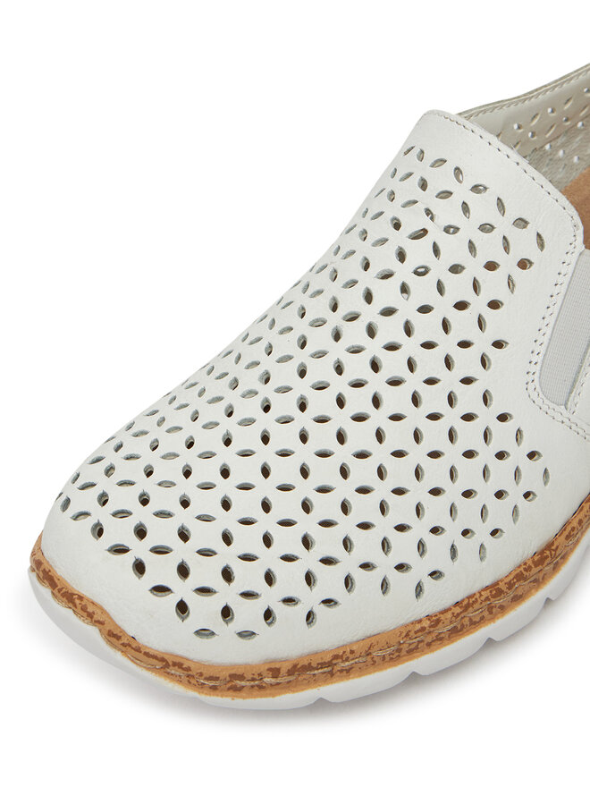 Rieker Pantofi Rieker N4251-80 Alb