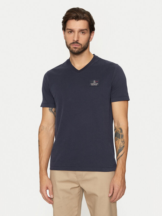 Aeronautica Militare Aeronautica Militare T-Shirt 242TS2333J662 Dunkelblau Regular Fit