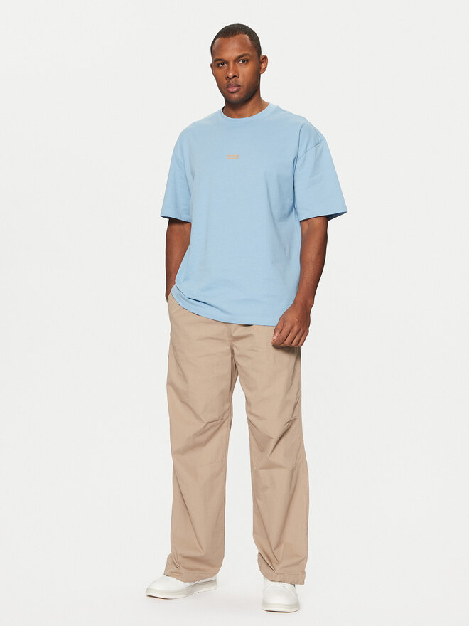 HUGO HUGO T-Shirt Nalono 50509776 Hellblau Relaxed Fit