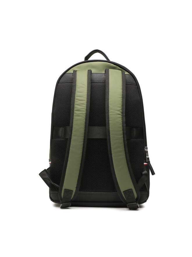 Rucksack Tommy Hilfiger Th Elevated Nylon Backpack AM0AM10939 Grun eschuhe