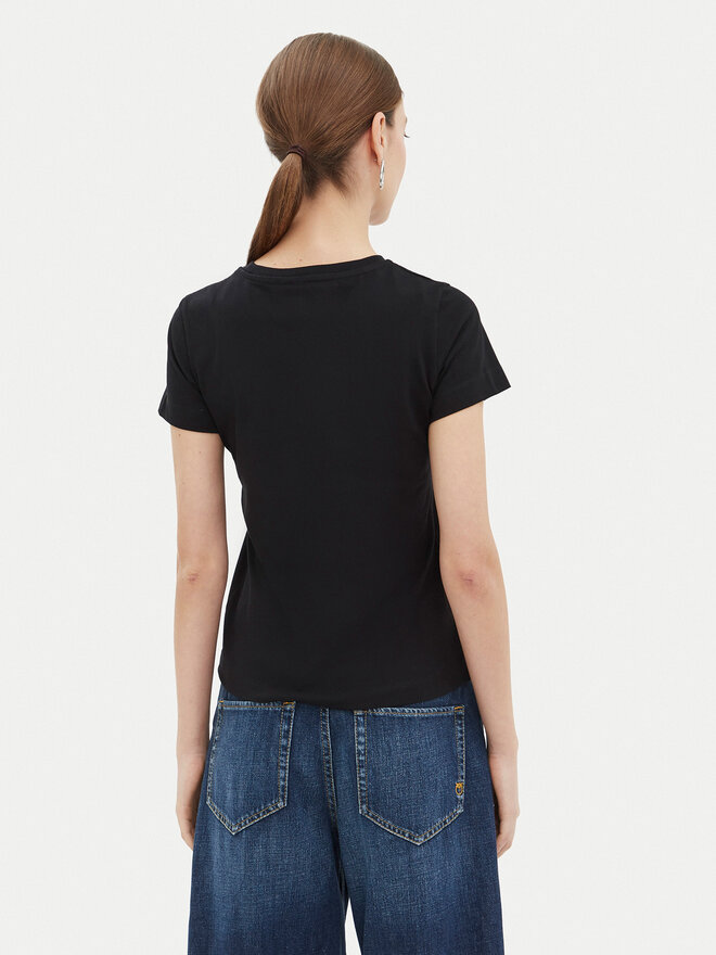 PINKO PINKO T-Shirt Bussolotto 100355 Μαύρο Regular Fit