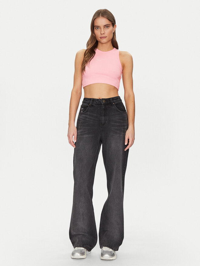 Karl Kani Karl Kani Felső 61310125 Rózsaszín Cropped Fit