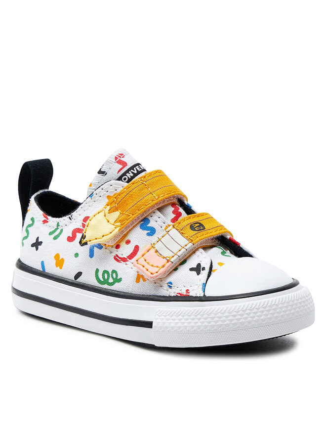 Converse Plátěnky Converse Chuck Taylor All Star Easy-On Doodles A07219C Bílá