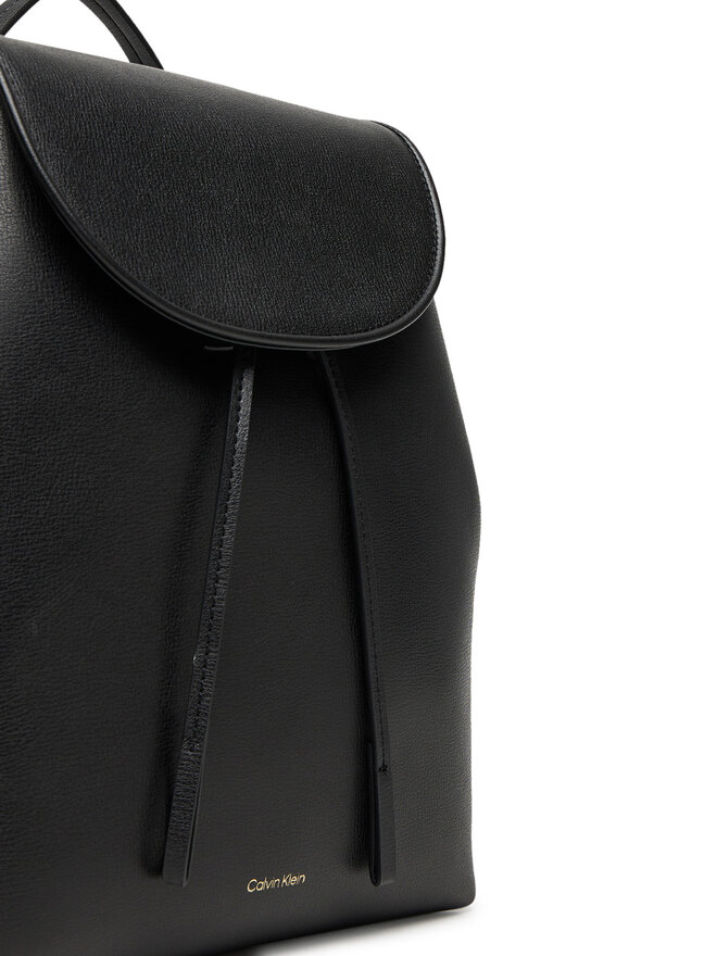 Calvin Klein Σακίδιο Calvin Klein Foil Logo Flap Backpack LV04F3297G Μαύρο