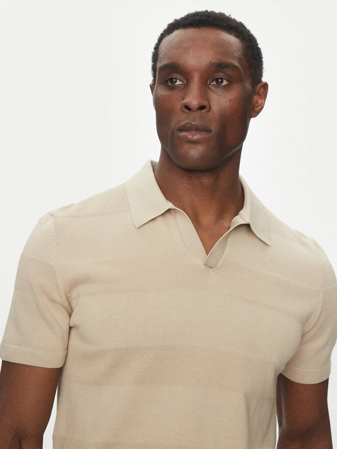 Hechter Paris Hechter Paris Poloshirt 65009 151808 Beige Regular Fit