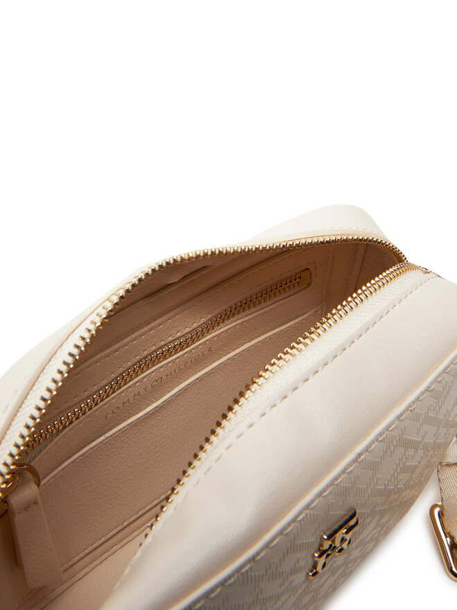 Tommy Hilfiger Handtasche Tommy Hilfiger Th Distinct Camera Bag Mono AW0AW17221 Beige