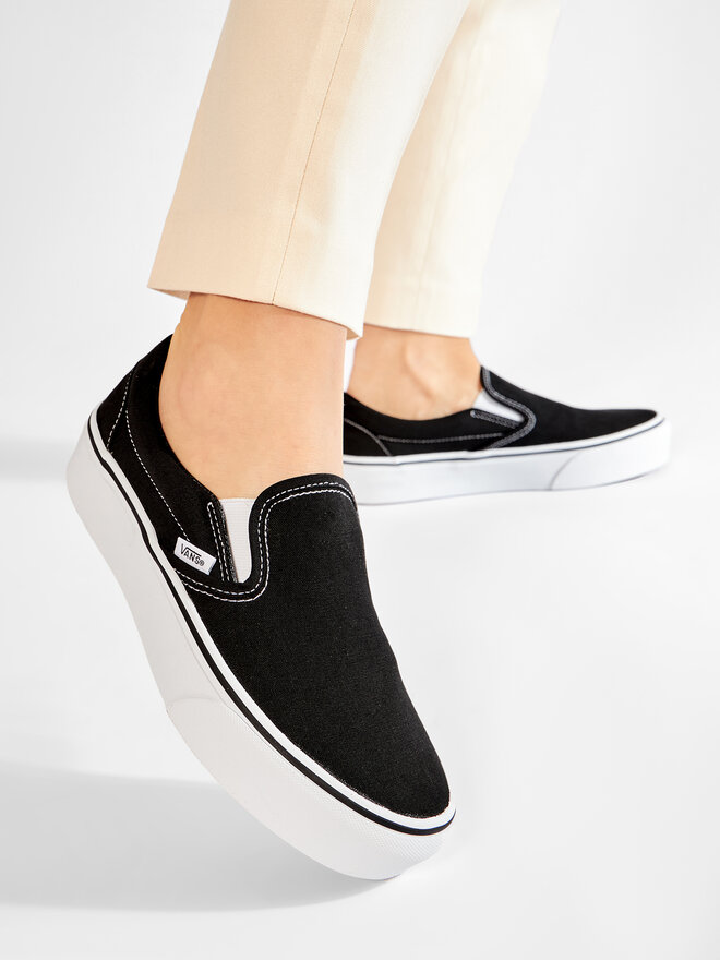 Vans Tenisky Vans Classic Slip-On P VN00018EBLK Čierna