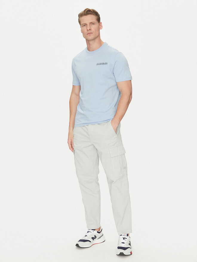 Napapijri Napapijri Camiseta S-Sovana NP0A4IE4 Celeste Regular Fit