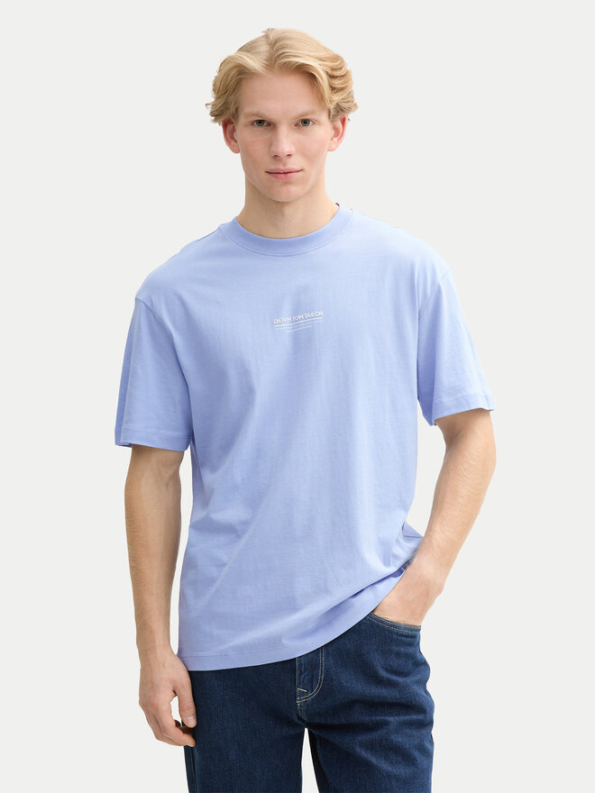 Tom Tailor Denim Tom Tailor Denim Camiseta 1045021 Celeste Relaxed Fit