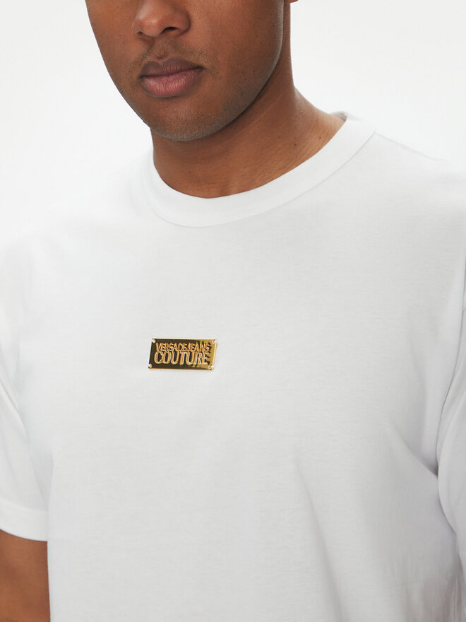 Versace Jeans Couture Versace Jeans Couture Camiseta 78GAHT08 Blanco Regular Fit