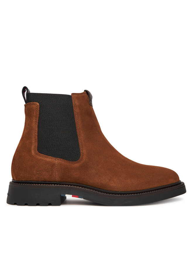 Tommy Hilfiger Gležnjarji Chelsea Tommy Hilfiger Comfort Lwt FM0FM05592 Rjava