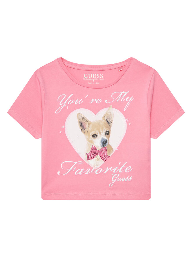 Guess Guess Camiseta J5YI08 K6YW4 Rosa Regular Fit