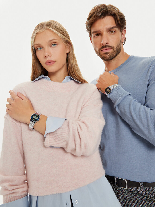 Casio Karóra Casio Vintage A164WA-1VES Ezüst