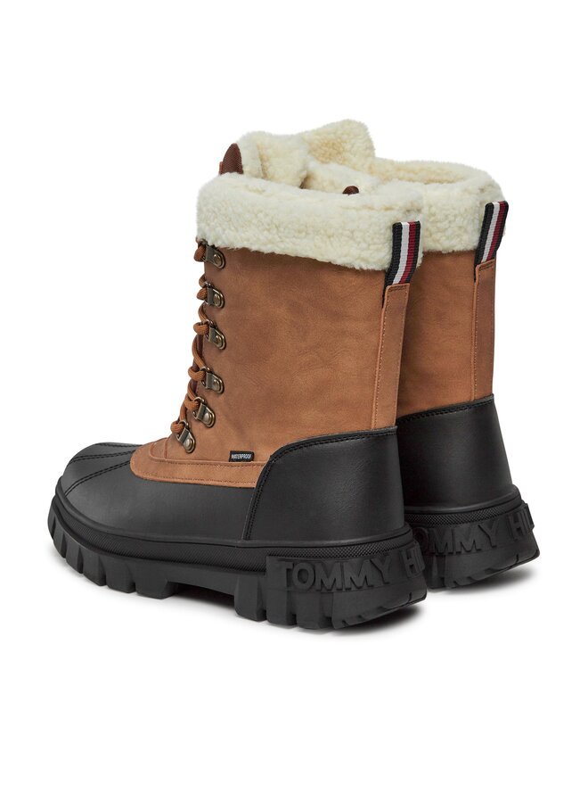 Tommy Hilfiger Botines planos Tommy Hilfiger T3B5-33161-0814582 S Marrón