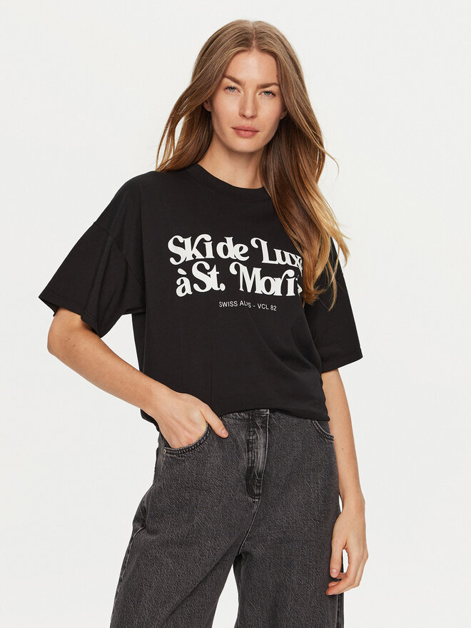 ViCOLO ViCOLO T-Shirt RS0052 Μαύρο Regular Fit