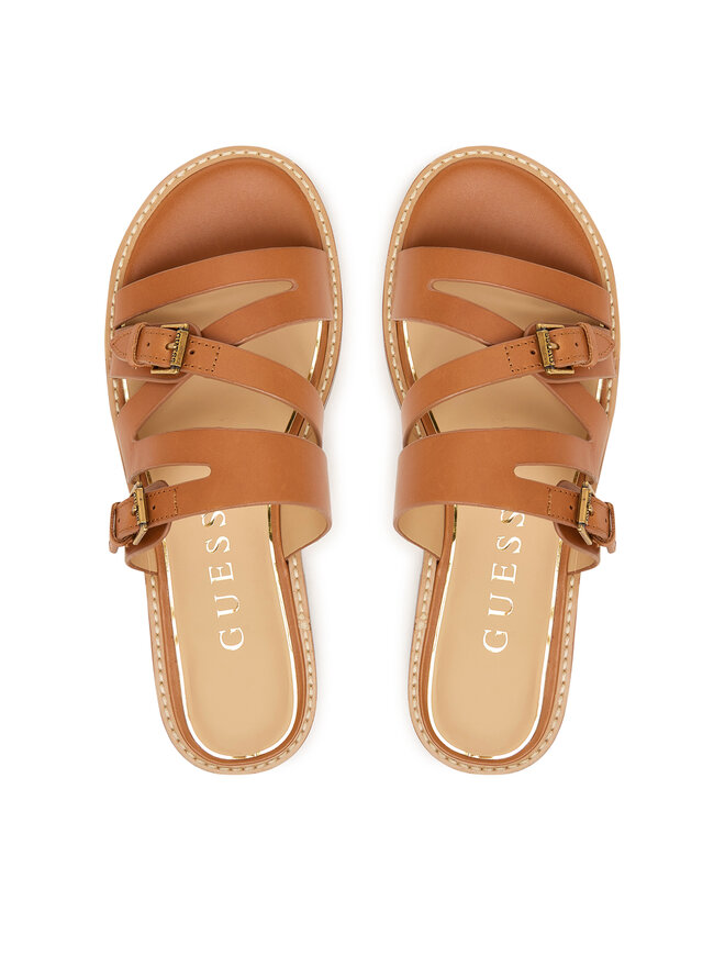 Guess Pantoletten Guess FLJGRY LEA03 Hellbraun
