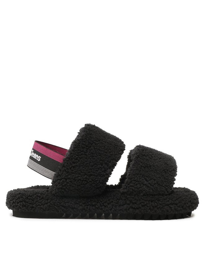 Tommy Jeans Тапочки Tommy Jeans Tj Winter Sandal 2D EN0EN02031 Чорний