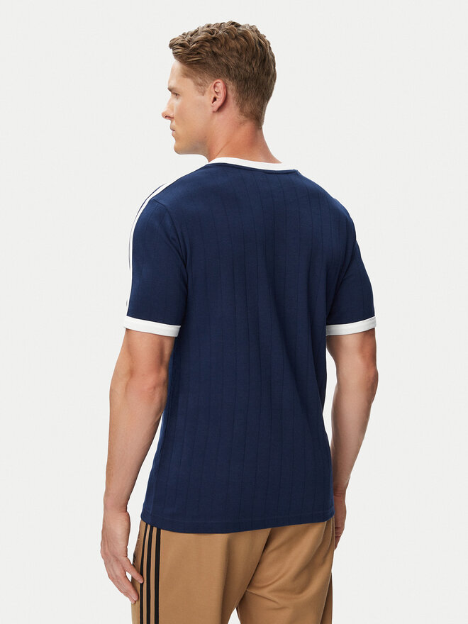 adidas adidas T-Shirt Drop Needle 3 Stripes Tee KS7448 Dunkelblau Regular Fit