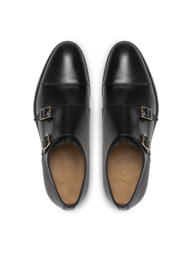 Lord Premium Półbuty Lord Premium Double Monks 5502 Czarny
