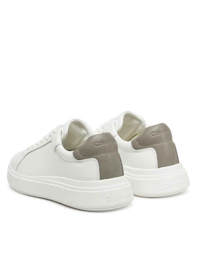 Calvin Klein Snīkeri Calvin Klein Low Top Lace Up Lth HM0HM01016 Balts