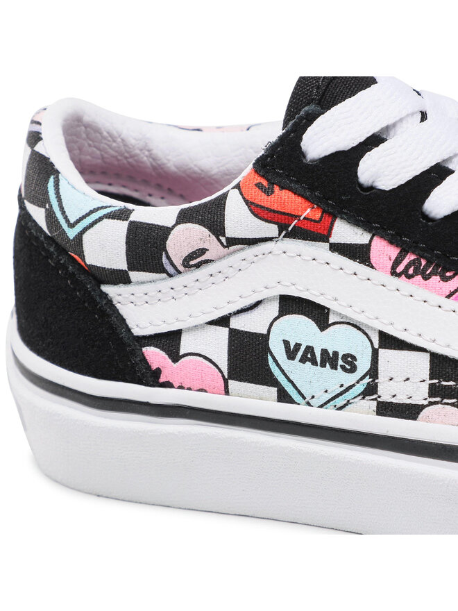 Vans old skool negras rosas cheap