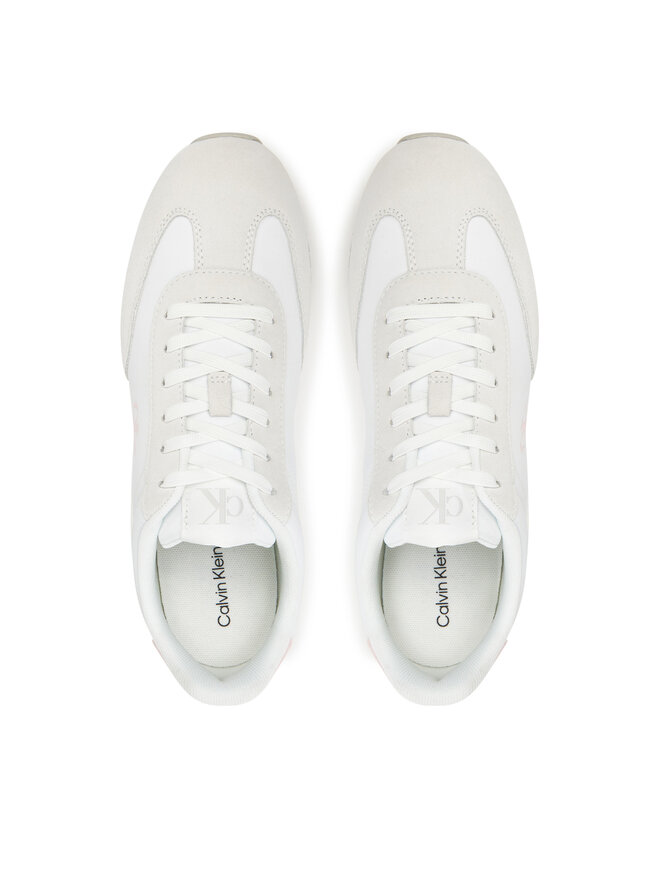 Calvin Klein Jeans Sportcipők Calvin Klein Jeans Runner Laceup Mg Nylon Mix YW0YW01828 Fehér