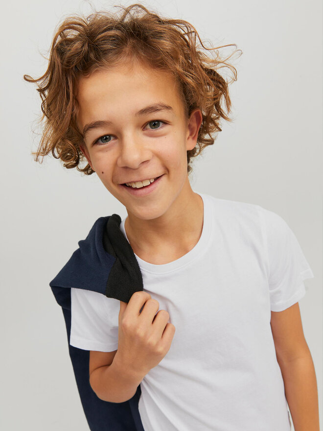 Jack&Jones Junior Jack&Jones Junior Marškinėliai Organic Basic 12158433 Balta Regular Fit