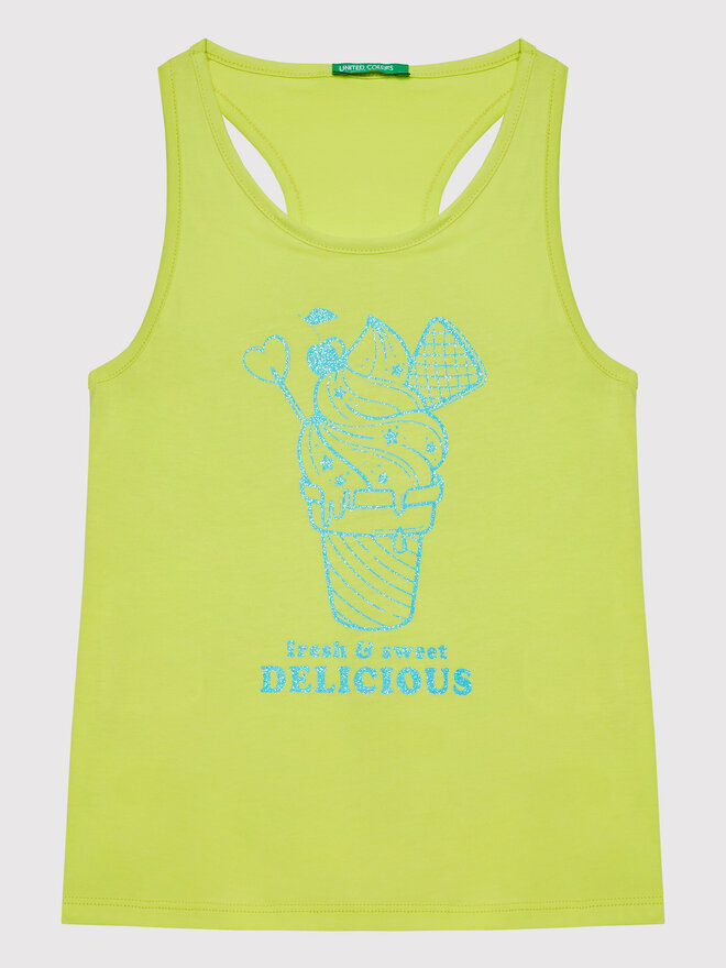 United Colors Of Benetton United Colors Of Benetton Top 3096CH00G Gelb Regular Fit