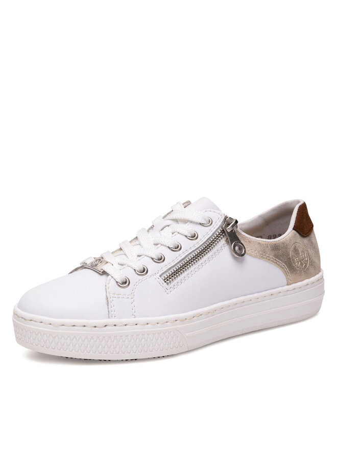 Rieker Sneakersy Rieker L59A1-81 Biela