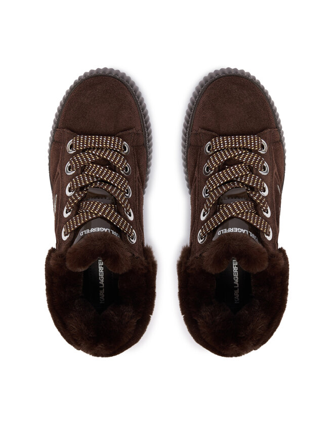 KARL LAGERFELD Sneakers KARL LAGERFELD Kreeper Lo KL42312L Dunkelbraun