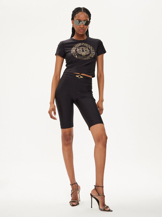 Just Cavalli Just Cavalli T-Shirt 76PAH607 Μαύρο Regular Fit