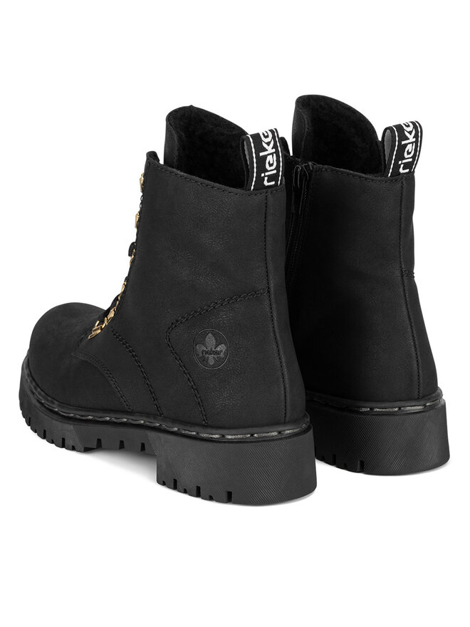 Rieker Schnürschuhe Rieker Y2422-00 Schwarz