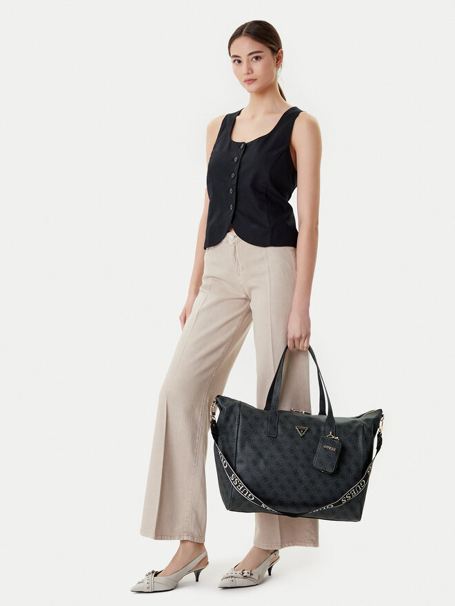 Guess Torba za vikend Guess Latona Travel TWLB92 11017 Črna